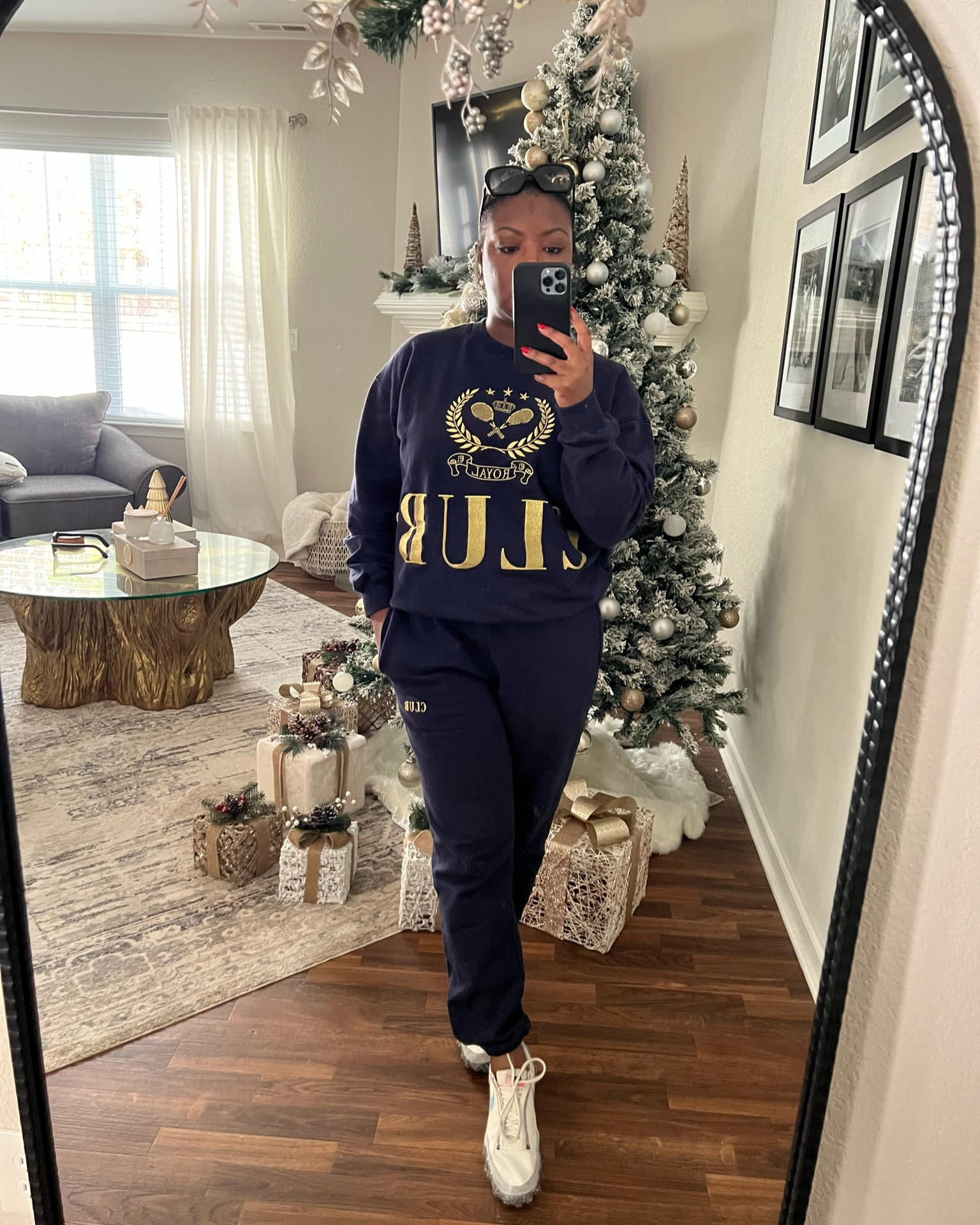 Jogger set from Ell&Em 
I am wearing a medium in top & bottom

#LTKHoliday #LTKSeasonal #LTKunder100