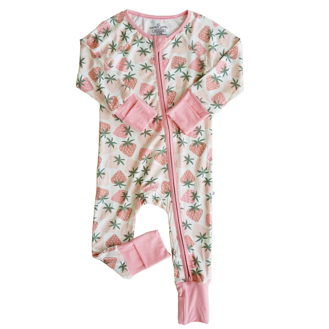Berry Happy Convertible Zip Romper | Caden Lane