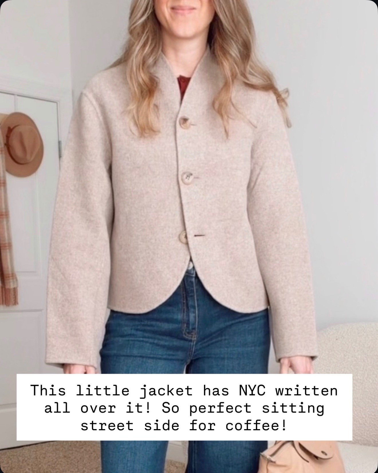 This jacket is going to be on repeat! So soft and comfy- and warm enough for NY fall! @quince #quincepartner
