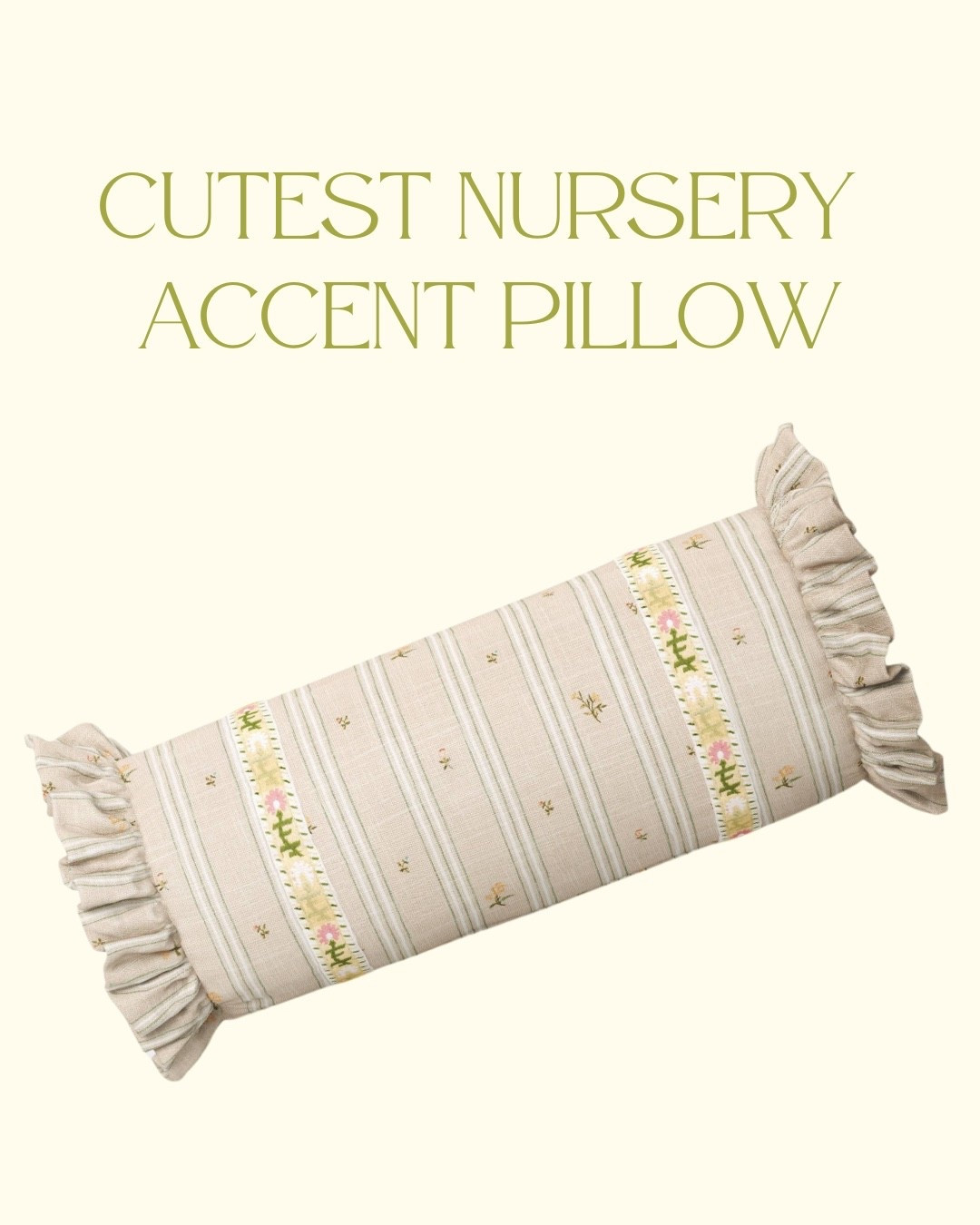 The cutest touch for our baby girl’s nursery 🤍 This ruffled bolster pillow from the new Studio McGee for Target collection adds just the right amount of softness and charm. Can’t wait to see it in person! 

#LTKKids #LTKBaby #LTKHome