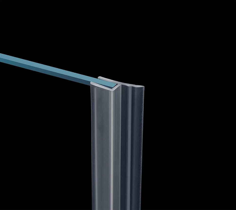 Flexible Shower Door Side Seal Strip 100 Inch Shower Door Side Sweep for 3/8" Framelss Glass Door | Amazon (US)