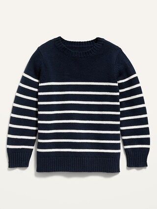 Striped Crew-Neck Pullover Sweater for Toddler Boys | Old Navy (US)