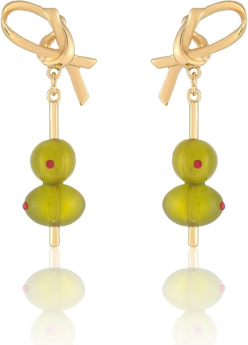 Fruit Earrings for Women|Martini Cocktail Earrings for Women|Green Olive|Strawberry|Earrings|Jewe... | Amazon (US)