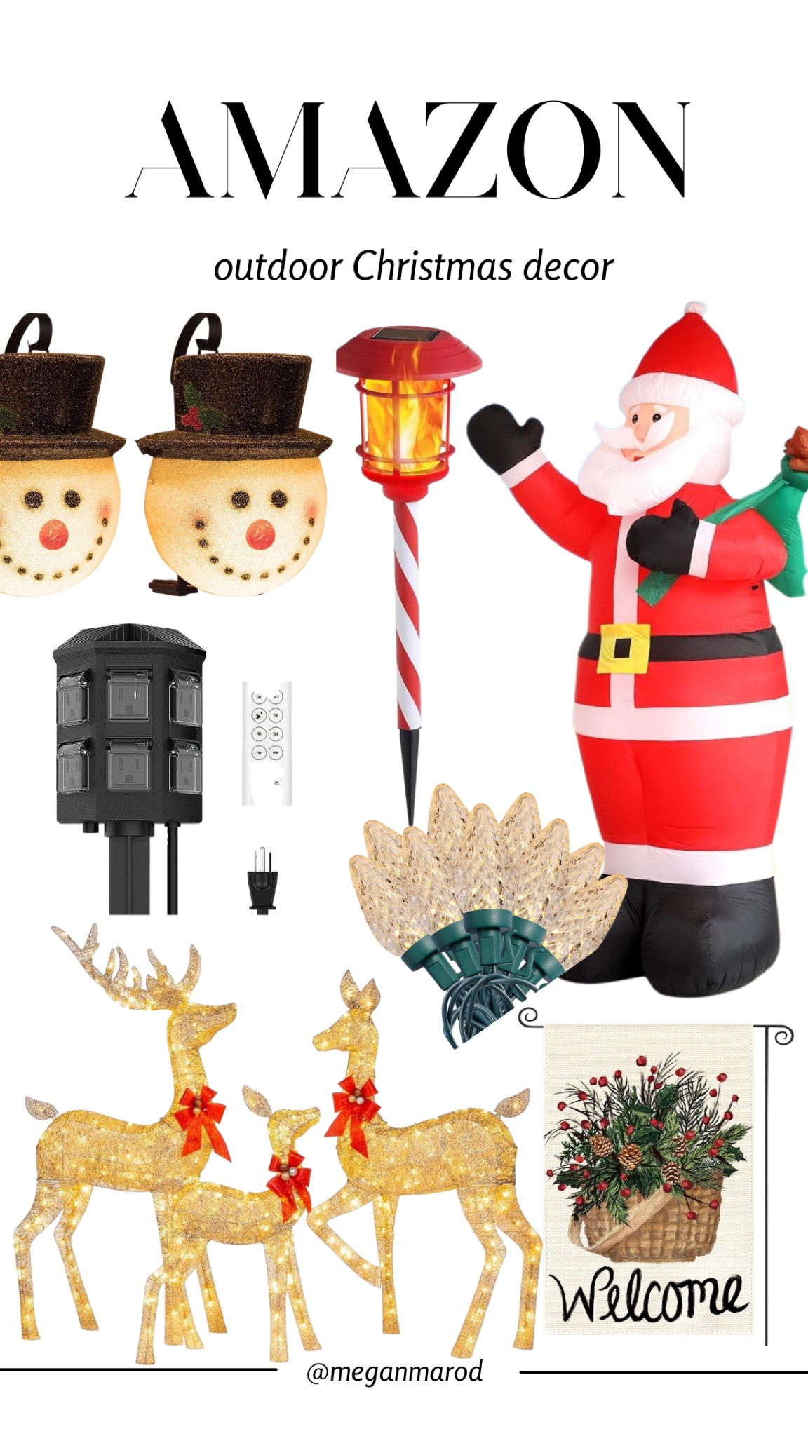 Amazon outdoor Christmas decor 

#LTKSeasonal #LTKHoliday #LTKstyletip