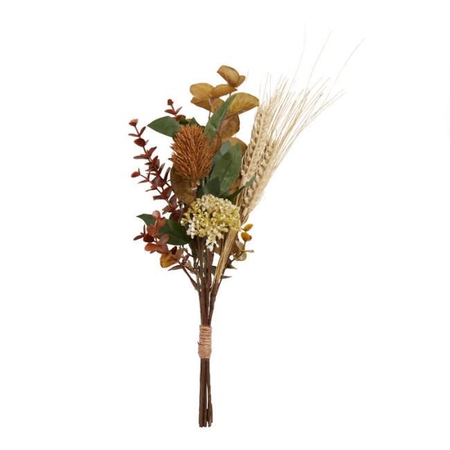 Mini Faux Harvest Cypress and Eucalyptus Bunch | World Market