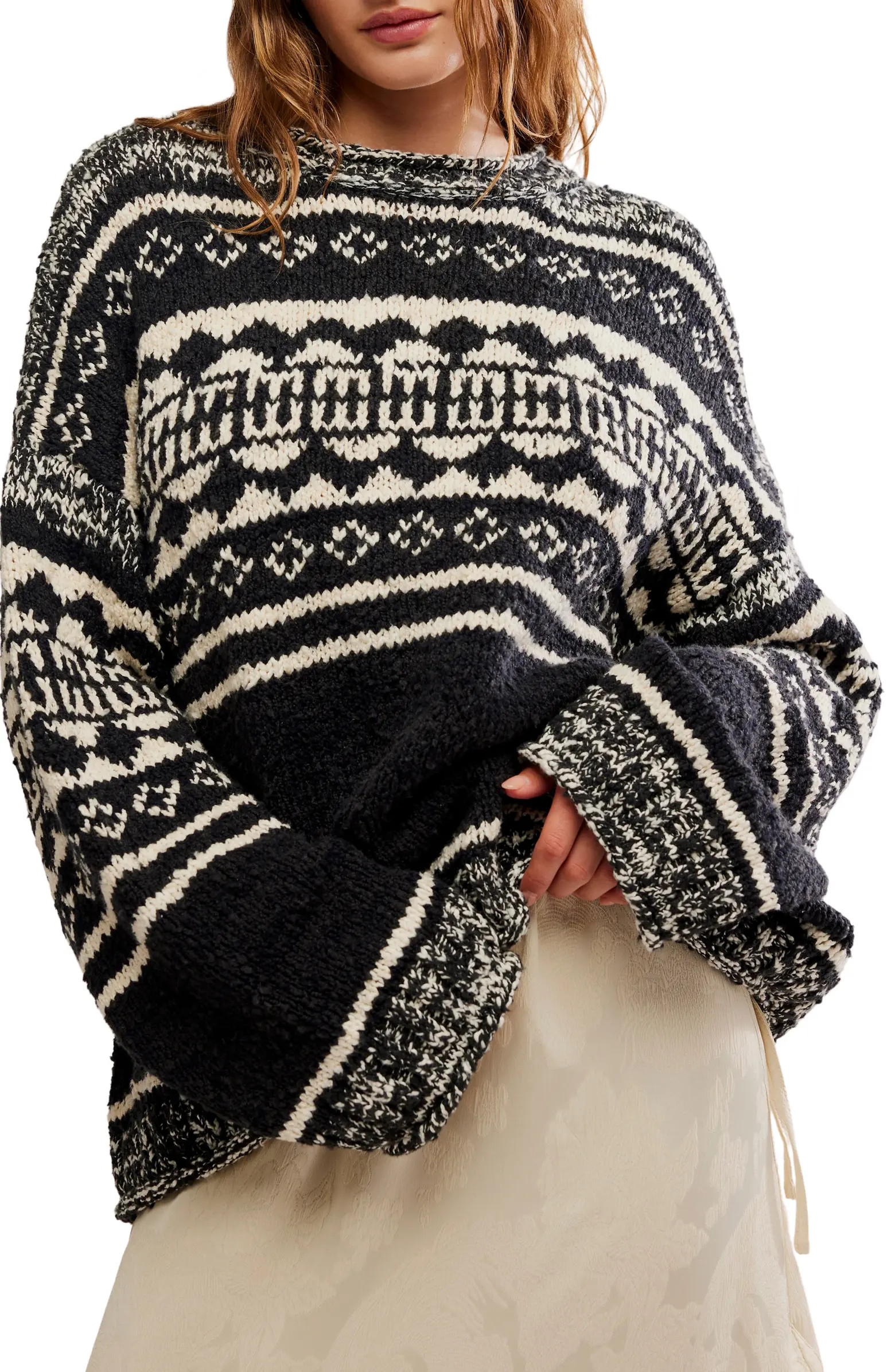 Dani Oversize Cotton Blend Sweater | Nordstrom