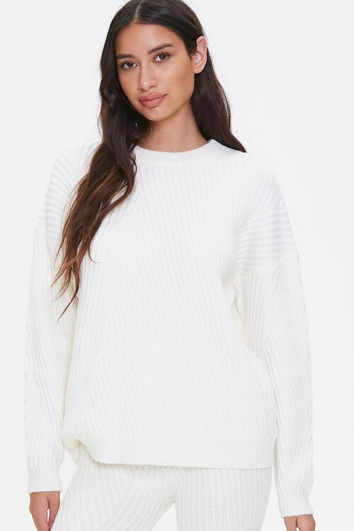 Ribbed Knit Drop-Sleeve Sweater | Forever 21 (US)