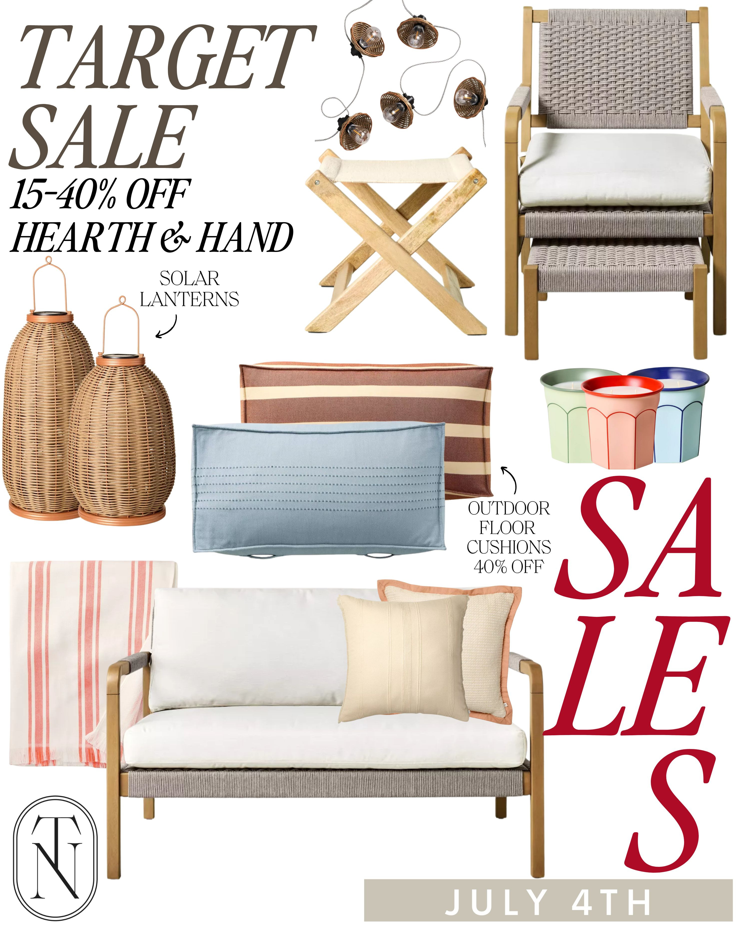 Target July 4th Sale!
Target Home / Target Sale / Fourth of July Sale / Hearth & Hand Sale / Studio McGee Sale / Threshold Sale / Summer Sale / Outdoor Furniture Sale / Wicker Patio Sets / Outdoor Sectionals / Teak Dining Tables / Bistro Sets / Hanging Egg Chairs / Weather-Resistant Cushions / Outdoor Rugs / String Lights / Patio Umbrellas / Rattan Lounge Chairs / Garden Benches / Hammocks / Outdoor Coffee Tables / Planter Boxes with Greenery / Lanterns with LED Candles / Solar-Powered Lights / Decorative Throw Pillows / Fire Pits / Outdoor Bar Carts / Light and Airy Curtains / Ceramic Side Tables / Faux Greenery Arrangements / Spring Floral Wreaths / Cozy Outdoor Blankets / Patio Conversation Sets / Outdoor Couches / Outdoor Area Rugs / Outdoor Lamps / Adirondack Chairs / Stone Fire Pits / Wood Fire Pits /  Citronella Candles / Outdoor Throw Blankets 

 #LTKSeasonal #LTKHome #LTKSaleAlert