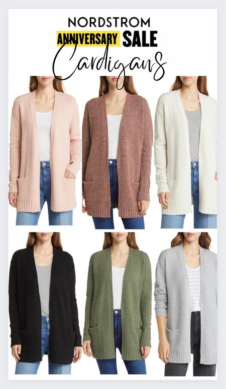 This is the best cardigan from the Nordstrom Anniversary Sale! Why? 1) pockets 2) covers you bum 3) ribbed details 4) great colors for fall 5) loose fit - size down 🍂🍁🍃
