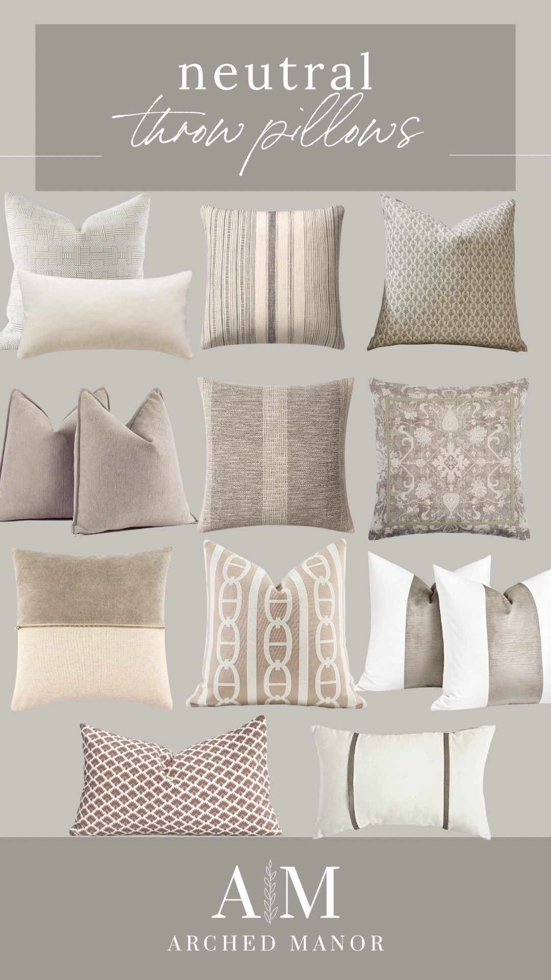 Obsessed with these neutral throw pillows for an easy home refresh. They add the perfect cozy touch to any space while keeping your decor timeless and elevated! Perfect for layering on your sofa bed or accent chair and easy to mix and match with every season.  #neutralhome #neutraldecor #homestylecozy #homeaesthetic #homefinds #amazonhome #targethome #wayfairhome #ltkhome #ltkinfluencer #ltkit #ltkfinds #ltkunder50 #ltkunder100 #cozyvibes #minimalistdecor
