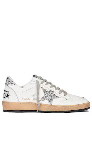 Ball Star Sneaker in White & Silver | Revolve Clothing (Global)