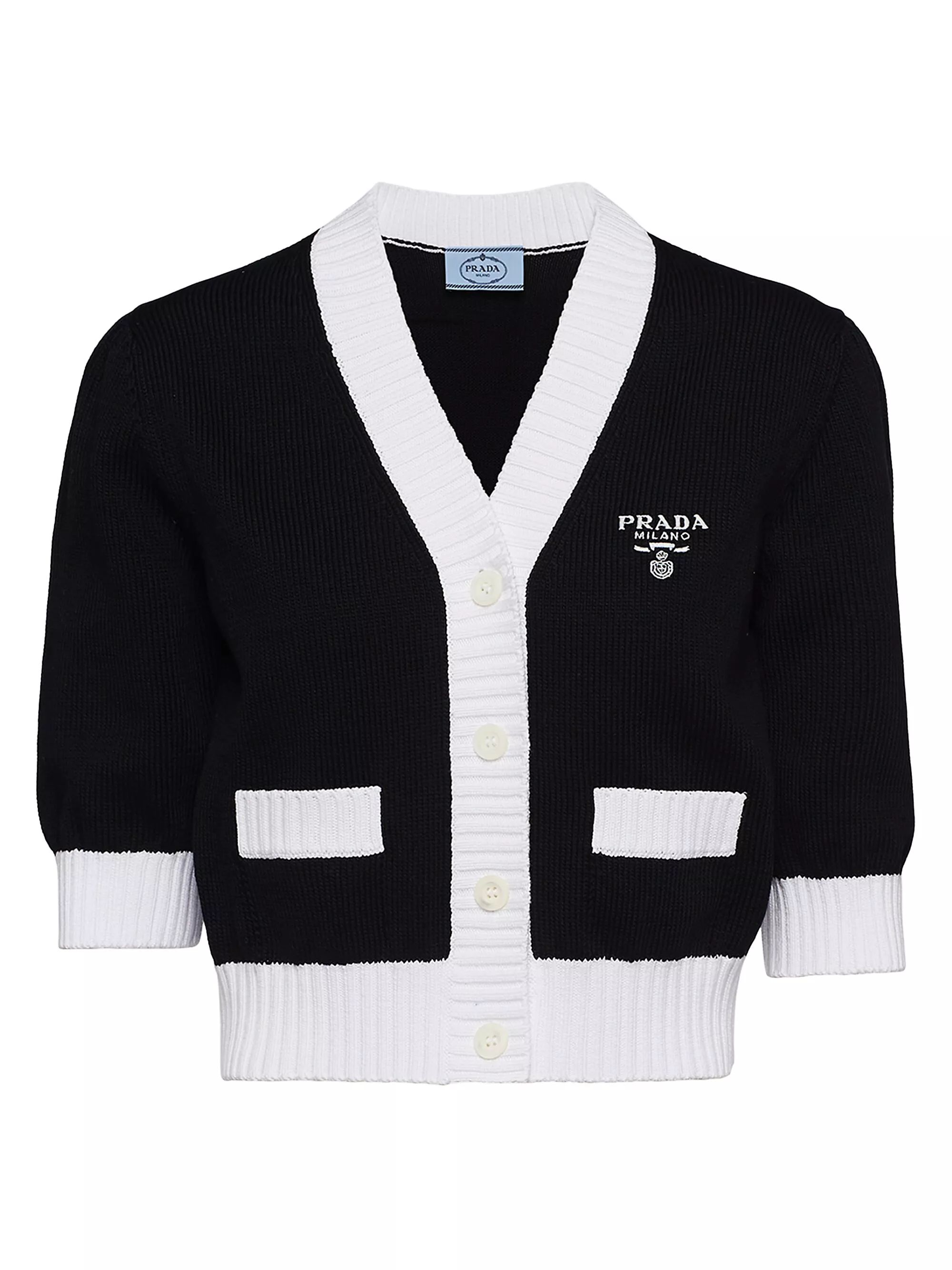Cropped Cotton Cardigan | Saks Fifth Avenue