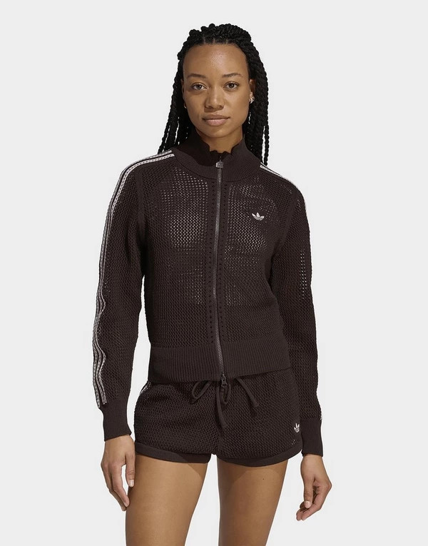 adidas Knitted Crochet Firebird Track Top | JD Sports (UK)