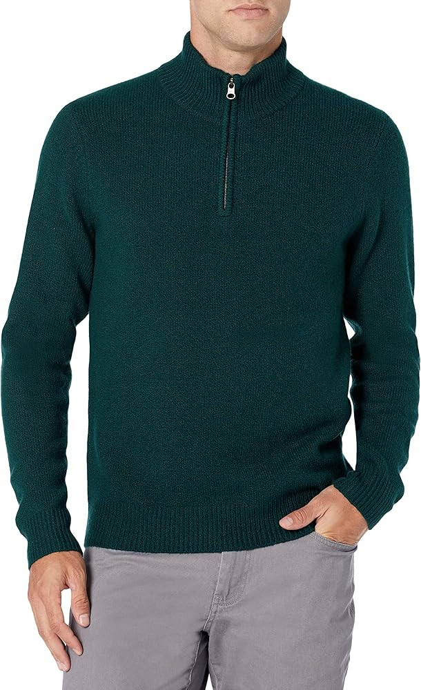 Amazon Essentials Men's Long-Sleeve Soft Touch Quarter-Zip Sweater | Amazon (US)