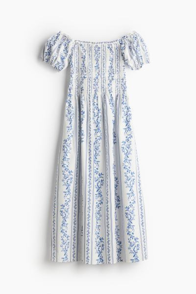 Off-the-shoulder Poplin Dress | H&M (US + CA)