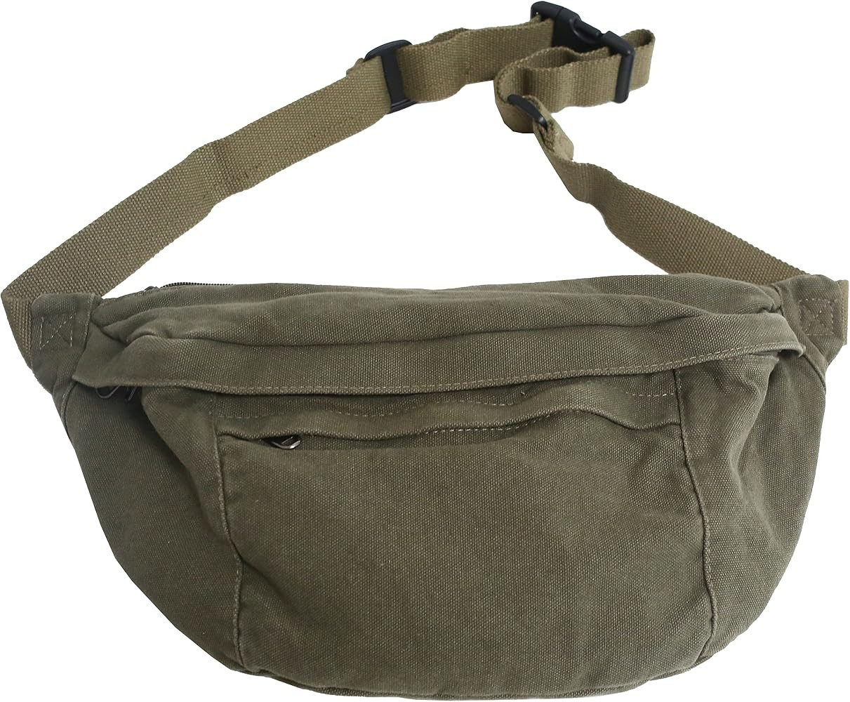 Crossbody Bag Fanny Pack for Women Men, Waist Pack Large Chest Bag with Adjustable Strap for Work... | Amazon (US)