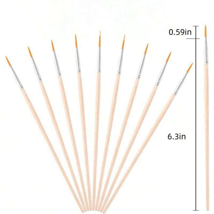 100pcs/50pcs/30pcs/10pcs Wooden Handle Drawing Pen, Art Supplies Suitable For Fine Art Painting A... | SHEIN