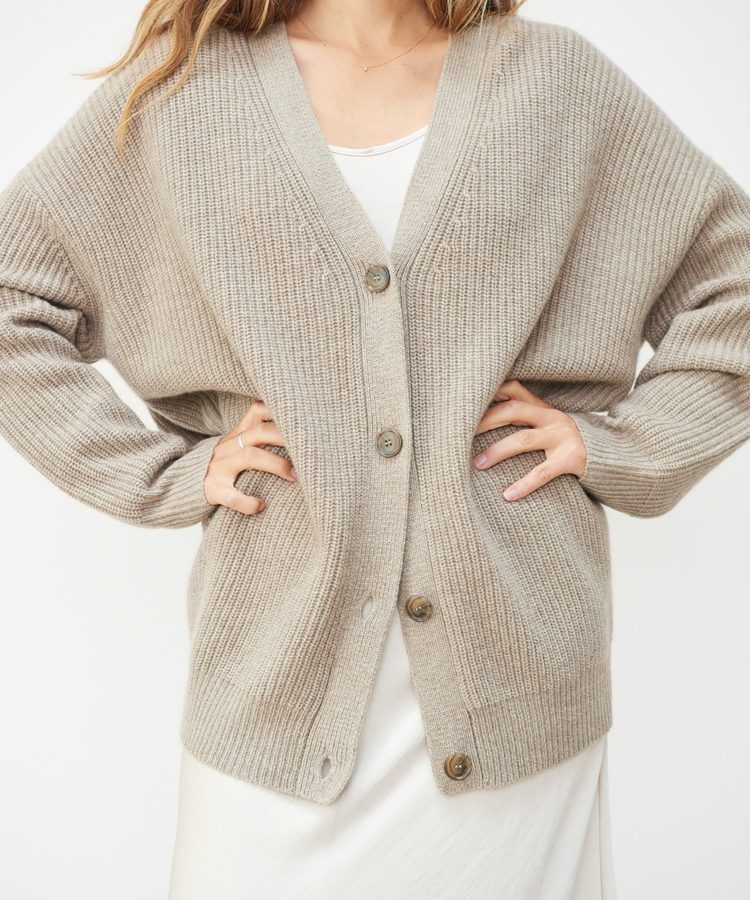 Cashmere Cocoon Cardigan - Undyed Stone | Jenni Kayne | Jenni Kayne