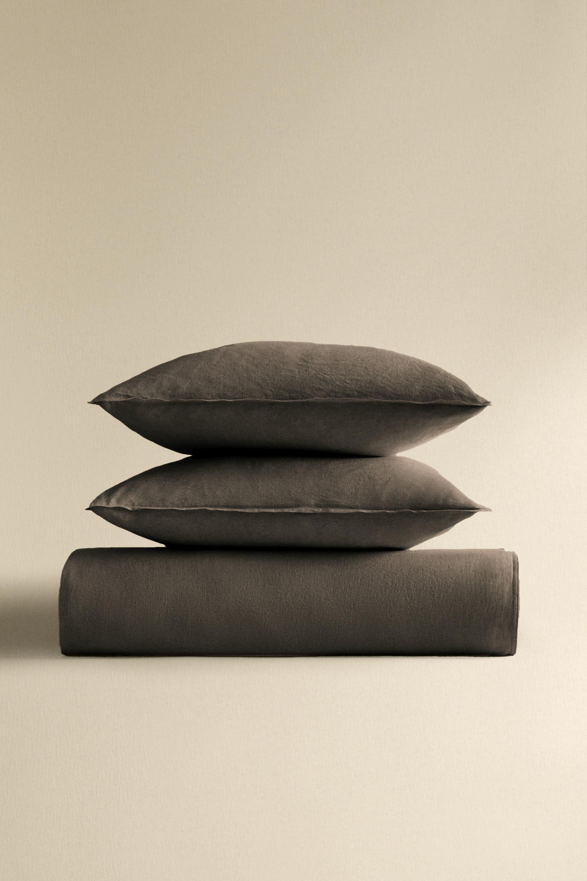 WASHED LINEN DUVET COVER (140 GXM²) | Zara UK