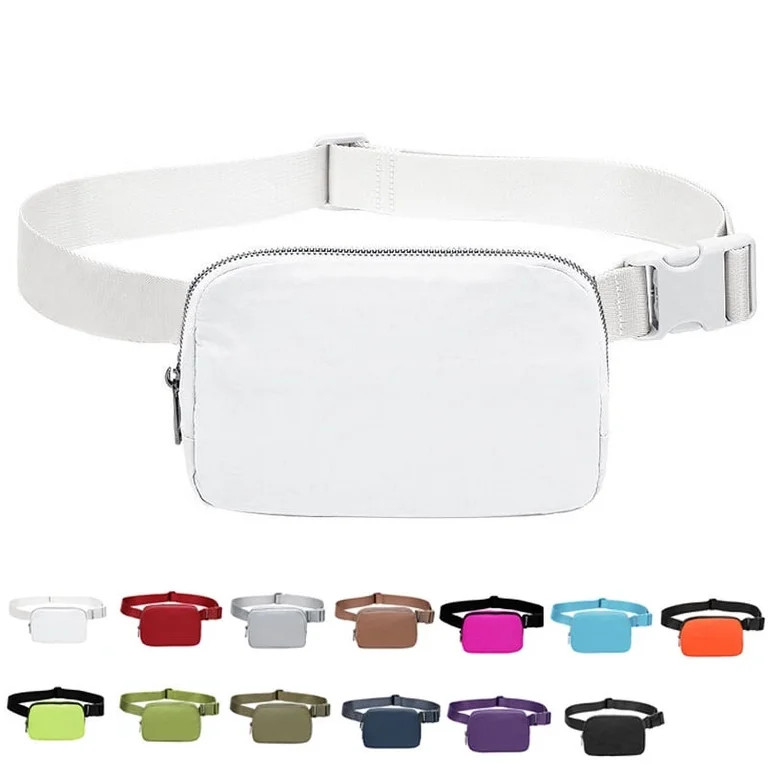 Zipper Fanny Pack for Women Men Mini Belt Bag Small Waist Bag Pouch Traveling Outdoor Hiking Runn... | Walmart (US)