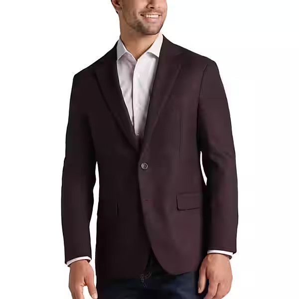 Pronto Uomo Men's Modern Fit Sport Coat Purple Wine - Size: 38 Long - Only Available at Men's Wearhouse | The Men's Wearhouse