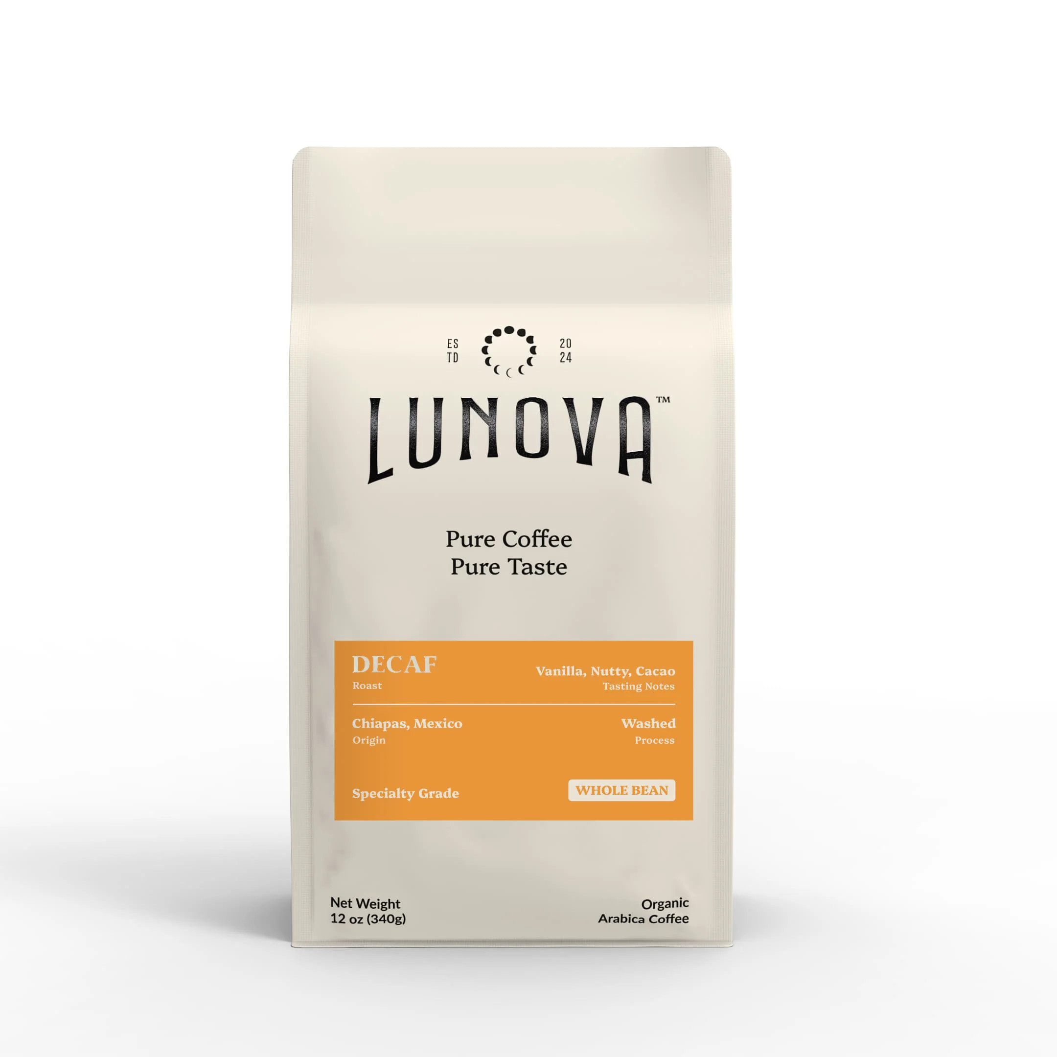 Lunova Coffee Decaf | Organic, Mold-Free and Exceptional Flavor | Lunova