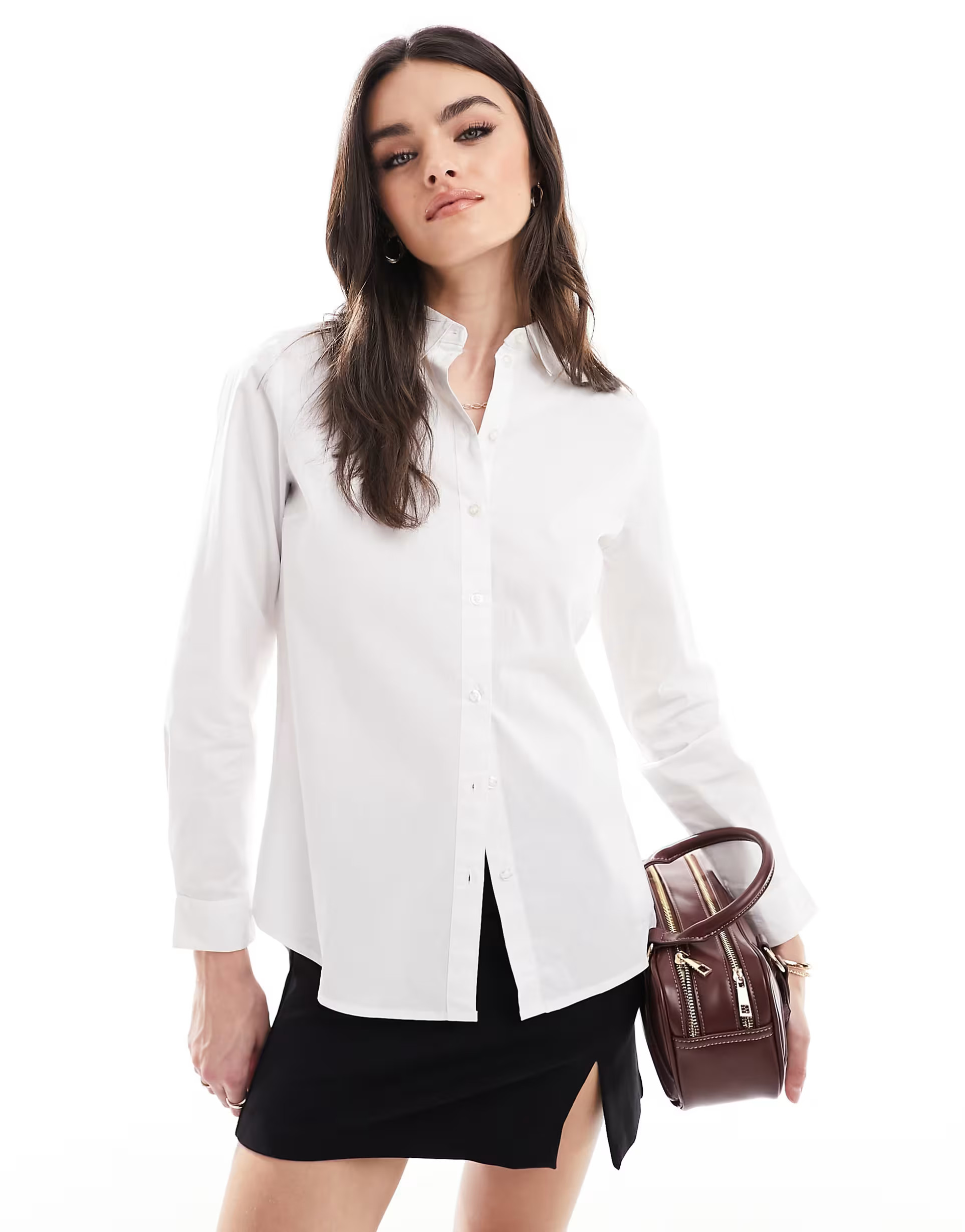 JDY oversized shirt in white | ASOS (Global)