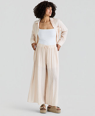 And Now This Women's Satin Pull-On Wide-Leg Pants, Macy's Exclusive - Macy's | Macy's