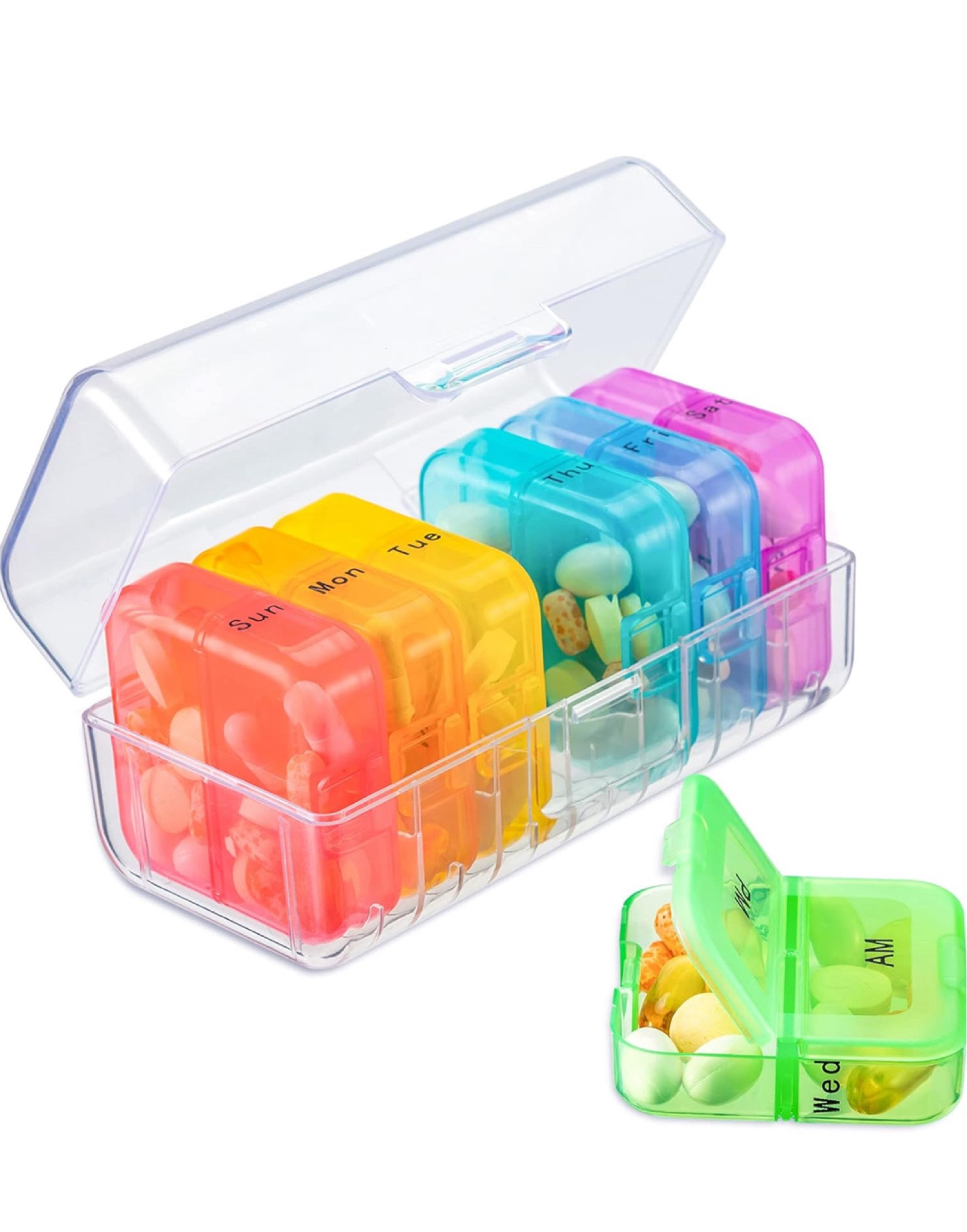 Rainbow pill organizer on sale for under $7!

#LTKsalealert #LTKover40 #LTKhome