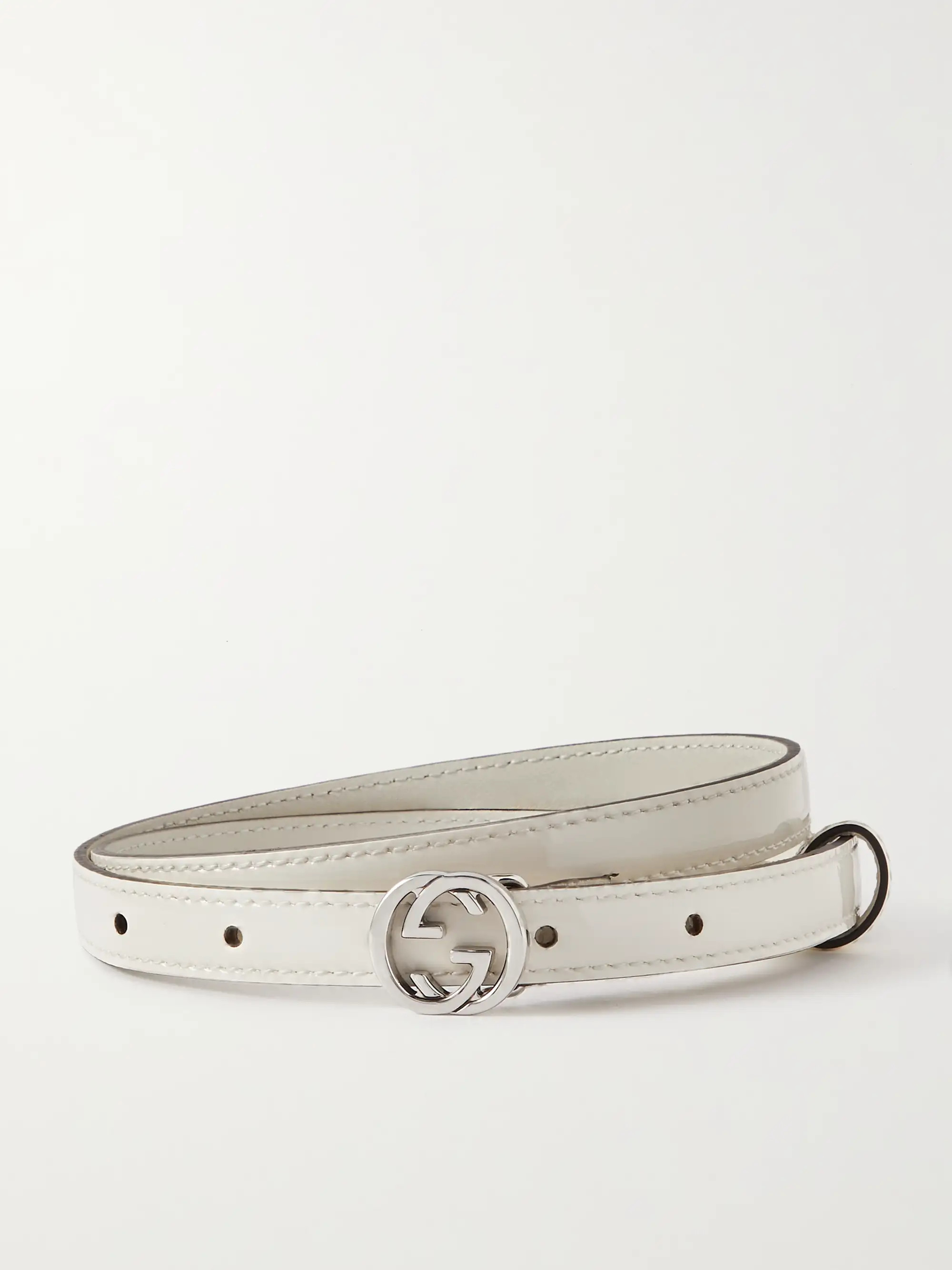 Interlocking G patent-leather belt | NET-A-PORTER (US)