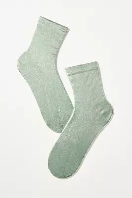 Maria La Rosa Laminated Silk Socks | Anthropologie (US)