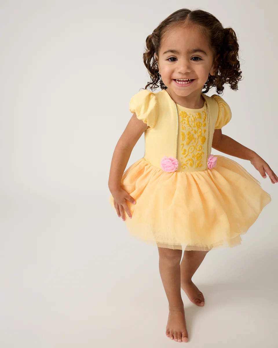 Disney Princess Belle Dress with Bodysuit | Little Sleepies