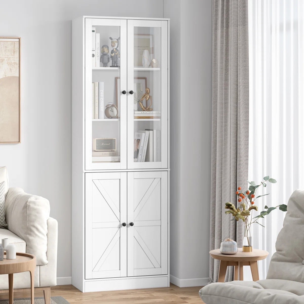 Inspired by simple, refined functionality, this standard bookcase offers a perfect balance of practicality and visual appeal. It elevates everyday storage into a clean, intentional design feature. ON SALE and under $200.

Keywords:

* glass door bookcase
* tall bookcase
* standard bookcase
* narrow bookshelf
* display cabinet
* home office bookcase
* living room bookshelf
* modern storage cabinet
* bookshelf with glass door
* minimalist bookcase
* vertical storage furniture
* apartment bookshelf
* home library furniture
* decorative shelving unit
* elegant bookcase
* curated display shelf
* small space furniture
* modern interior furniture

#LTKSaleAlert #LTKHome #LTKSeasonal