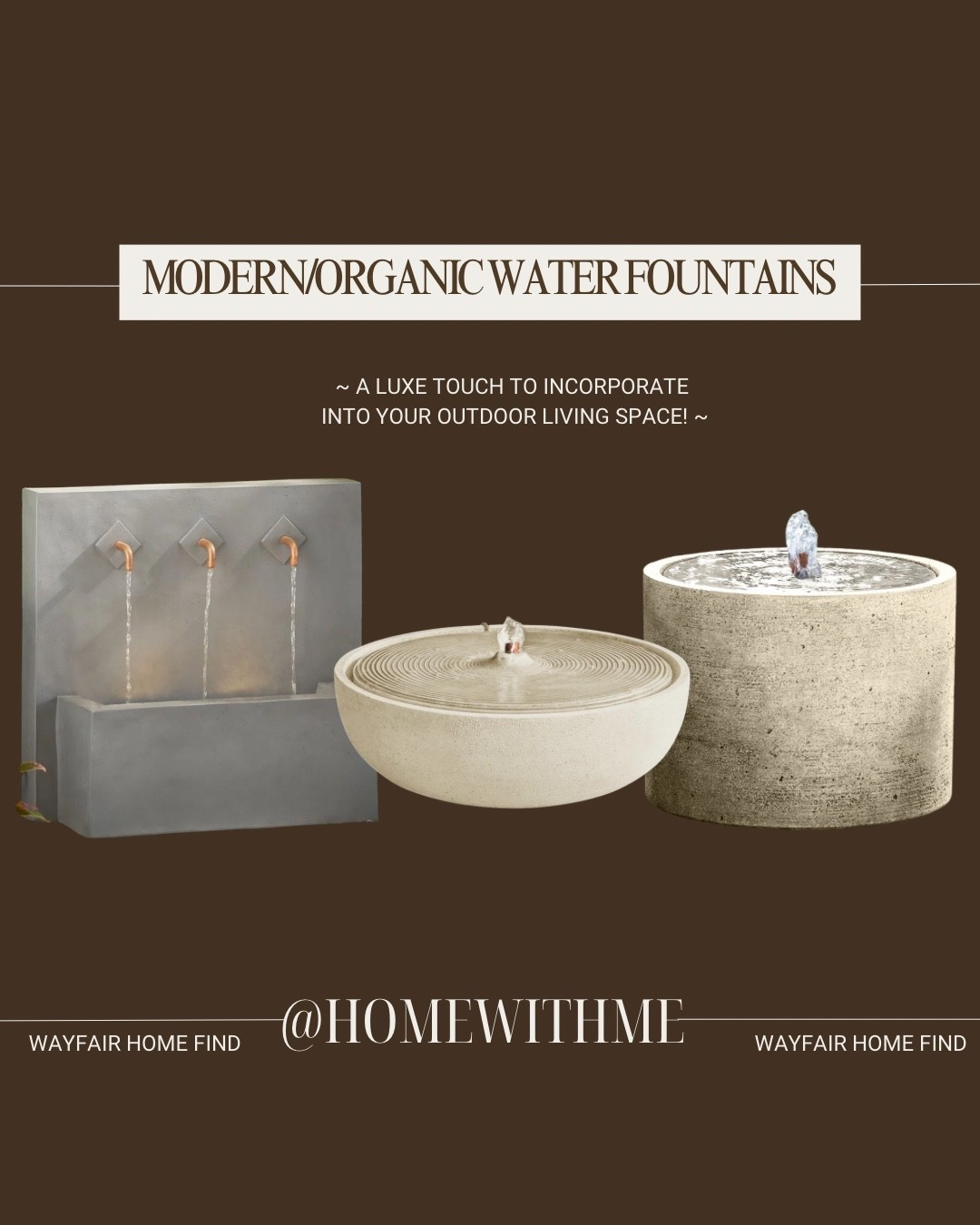 Stunning/luxurious water fountains 😍

#LTKHome #LTKSeasonal