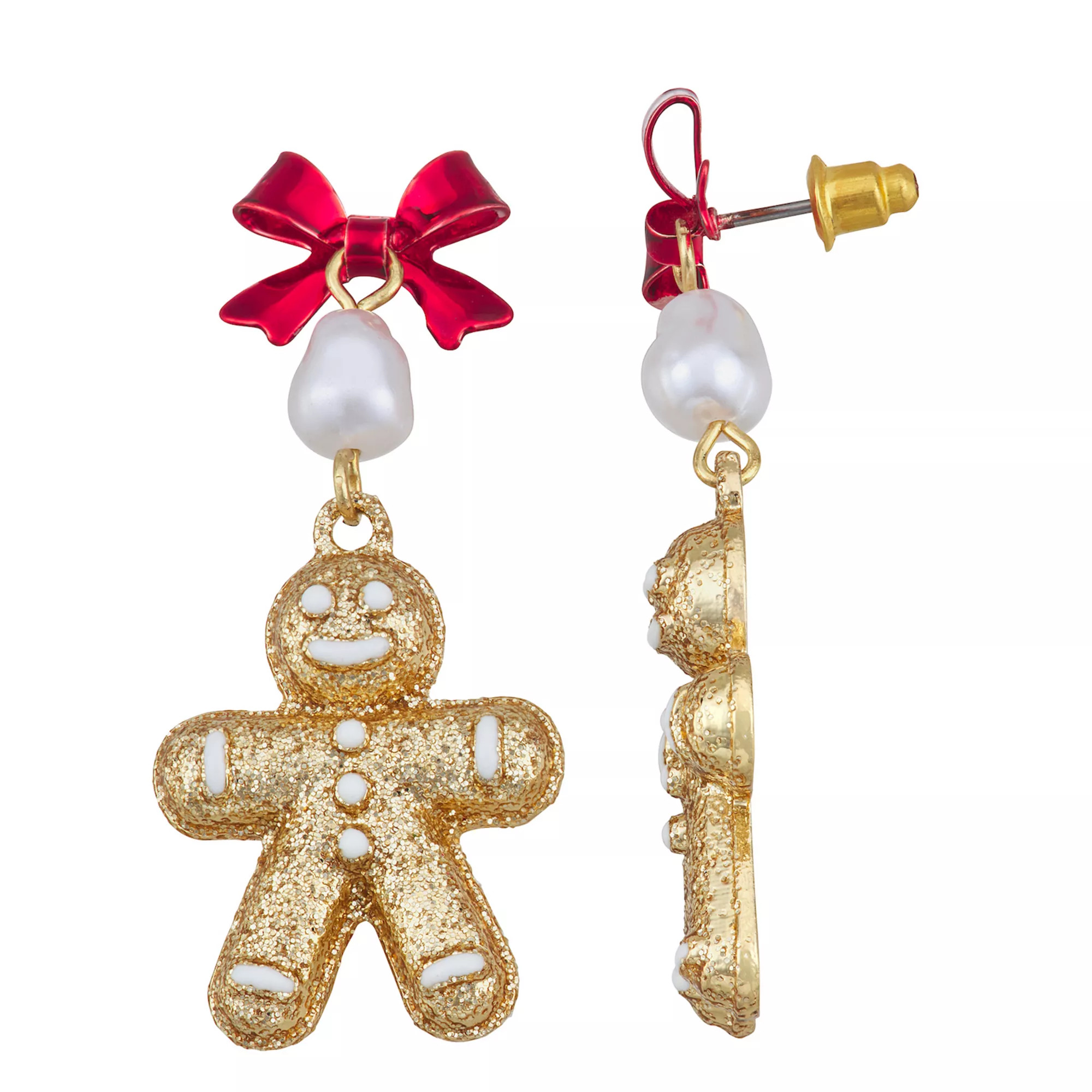Gold Tone Gingerbread Drop Earrings | Kohl's