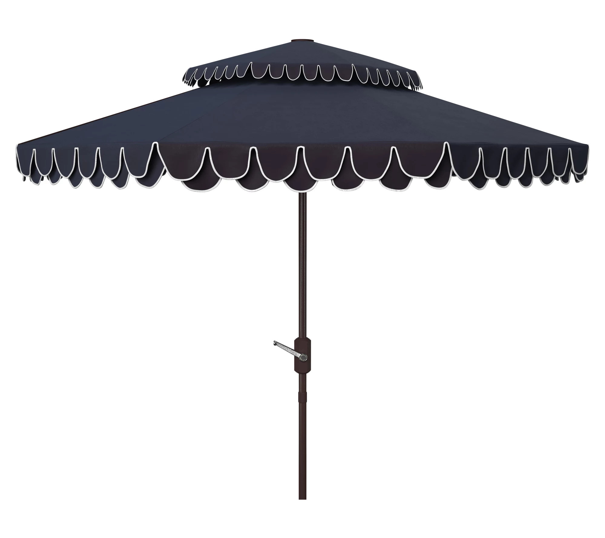 Make Your Selection: Elegant Valance 9' Double Top Umbrella by Valerie | QVC