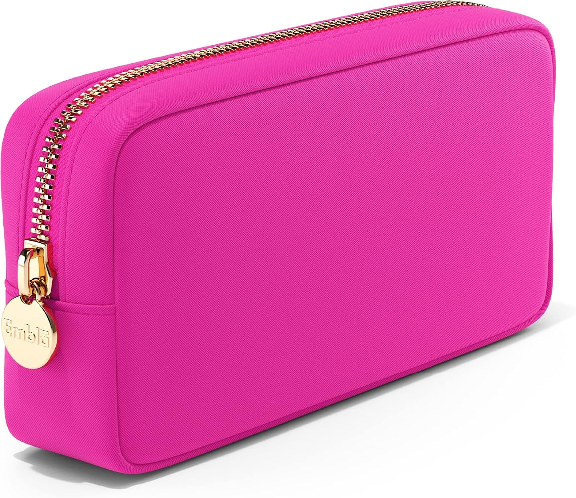 Amazon.com: Embla Cosmetic Bag - Makeup Bag Travel Pouch, Toiletry Bags Cute Makeup Organizer, Ny... | Amazon (US)