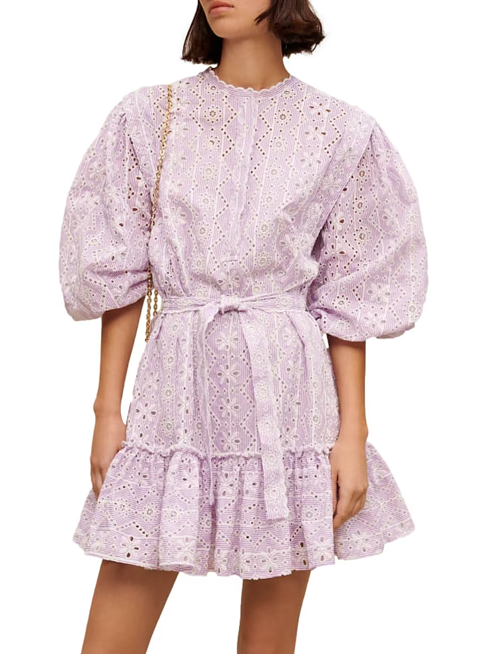 Embroidered Cotton Mini Dress | Saks Fifth Avenue