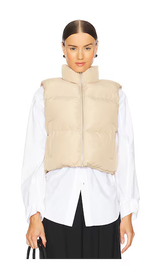 by Marianna Juliette Puffer Vest in Khaki | Revolve Clothing (Global)