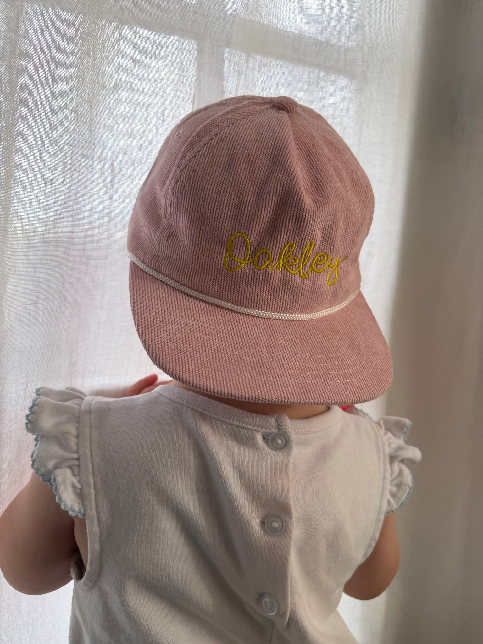 Corded toddler rope hat! So precious!!! 