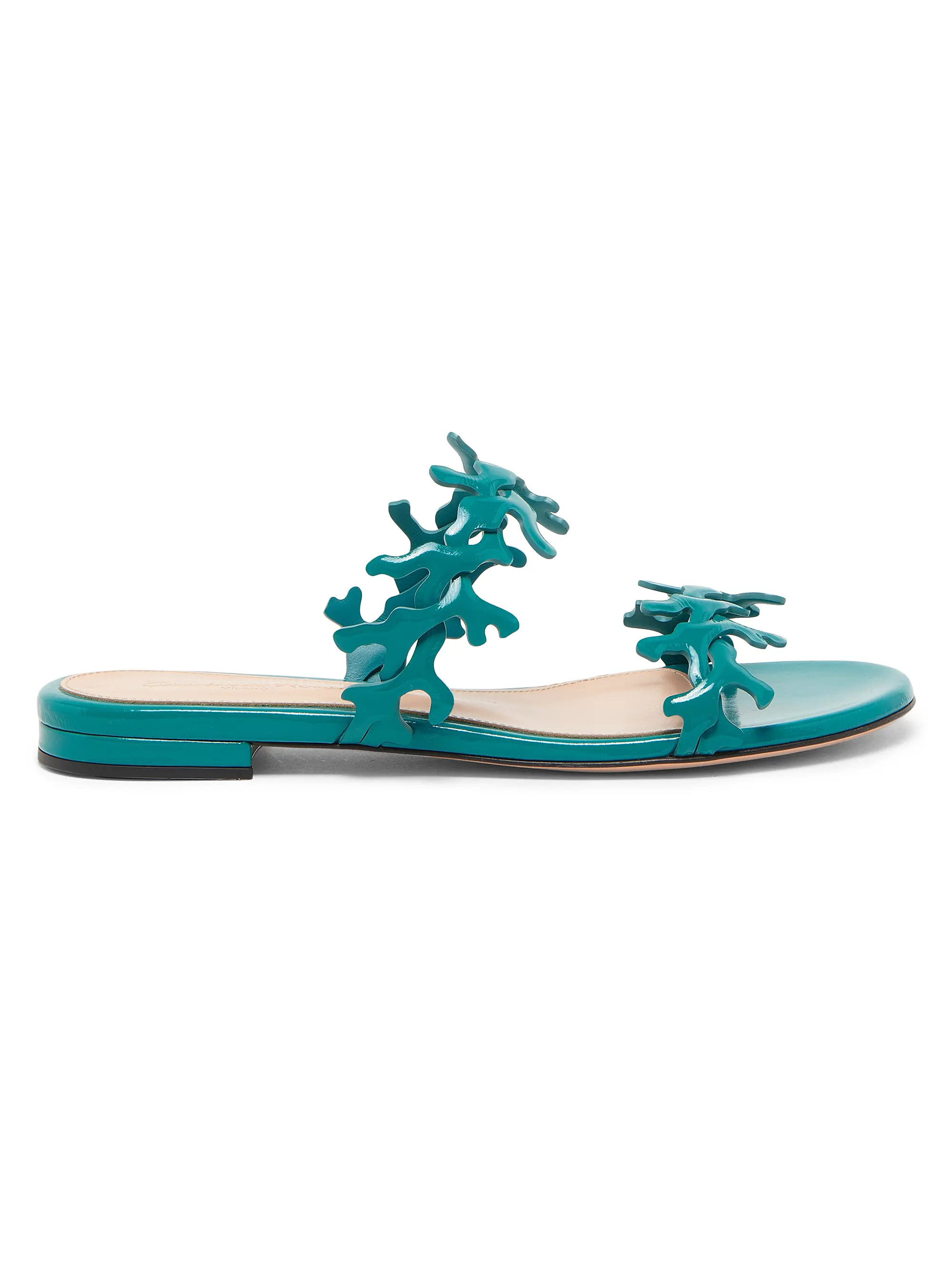 Gianvito Rossi Nuit Patent Leather Sandals | Saks Fifth Avenue | Saks Fifth Avenue