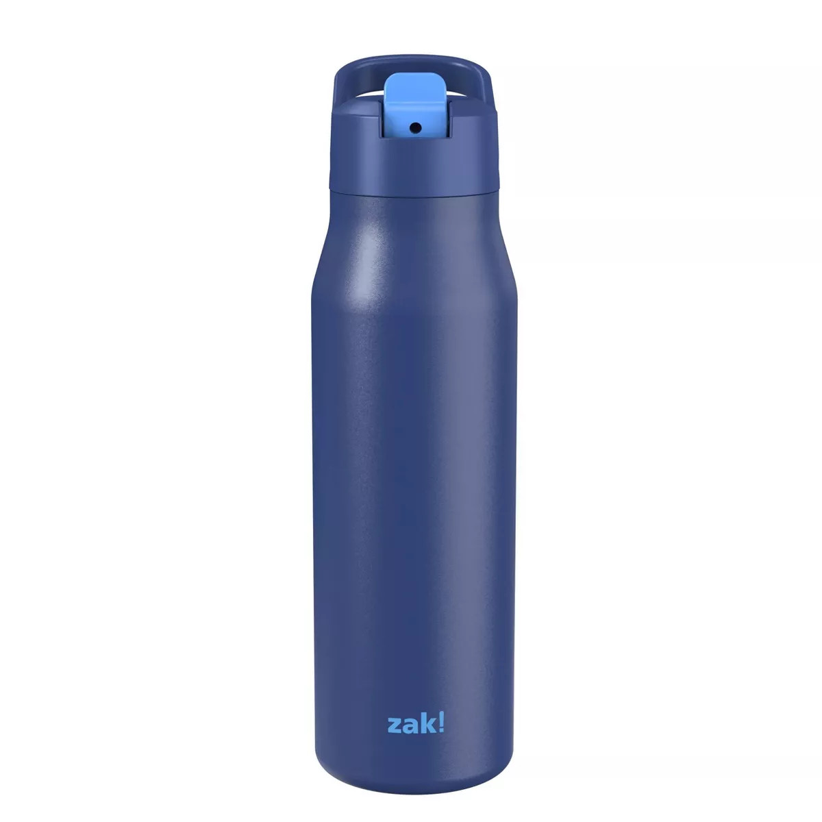 Zak Designs 20 fl oz Double Walled Stainless Steel Tranquility Straw Bottle - Periwinkle Blue: In... | Target