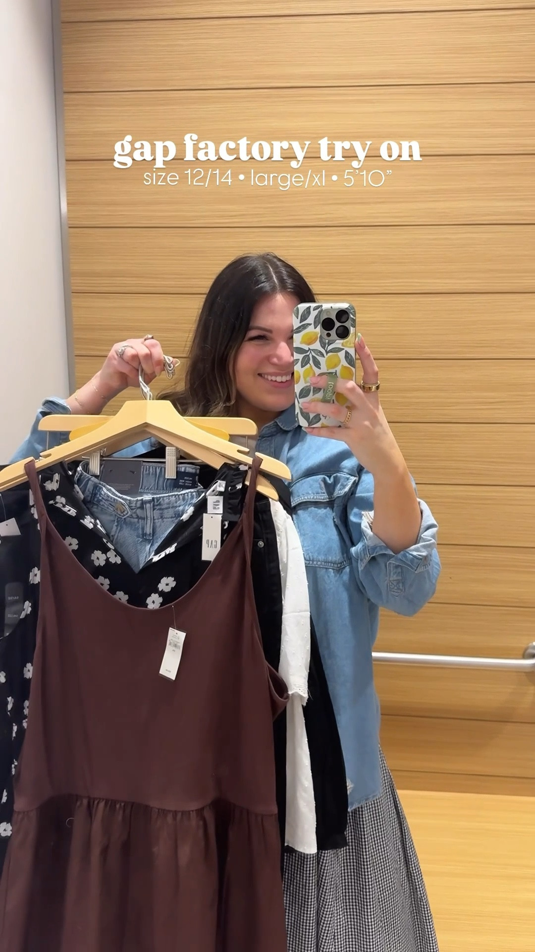 Midsize fall Gap Factory try on! This was my first time shopping Gap in a long time + I was pleased! Sizes: 

Jeans : 16 (not seeing this wash online but I linked the exact style) 
Stripe sweater: large 
Trench coat: xl 
Black tee: large 
Pull on jeans: large 
Black long sleeve: large (not seeing this top online but linked short sleeve version) 
Denim skirts: 12 
Black tank: medium 
Brown cardigan: large 
Jumpsuit: xl 
Dress : xxl (only size available in store, too big need a large) 



#LTKStyleTip #LTKMidsize #LTKSeasonal