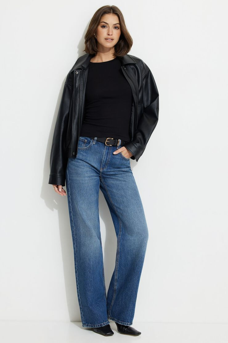 Tedi Ribbed Long Sleeve T Shirt | Dynamite Clothing