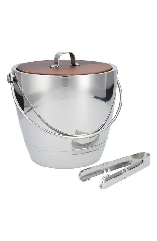 Fortessa Crafthouse Ice Bucket & Tongs Set in Silver at Nordstrom | Nordstrom