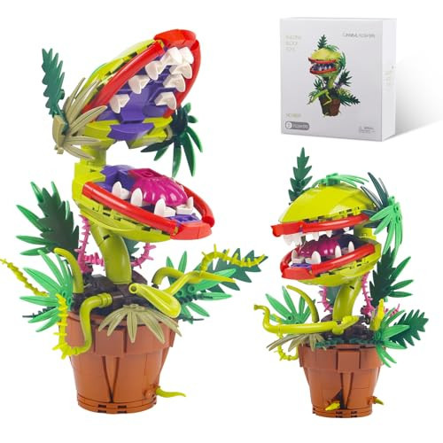 Piranha Plant Cannibal Flower Building Blocks Compatible with lego Flowers | Amazon (US)