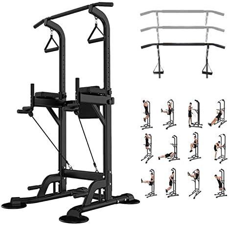Power Tower Dip Bar Station Pull Up Bar Stand for Home Gym Adjustable Strength Training Fitness E... | Amazon (US)