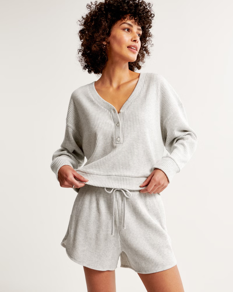 Rib Lounge Dolphin-Hem Short | Abercrombie & Fitch (US)