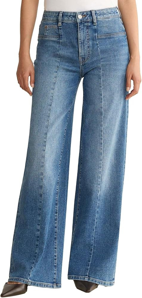 Warp + Weft Women’s NCE Wide Leg Jeans – High Rise | Amazon (US)