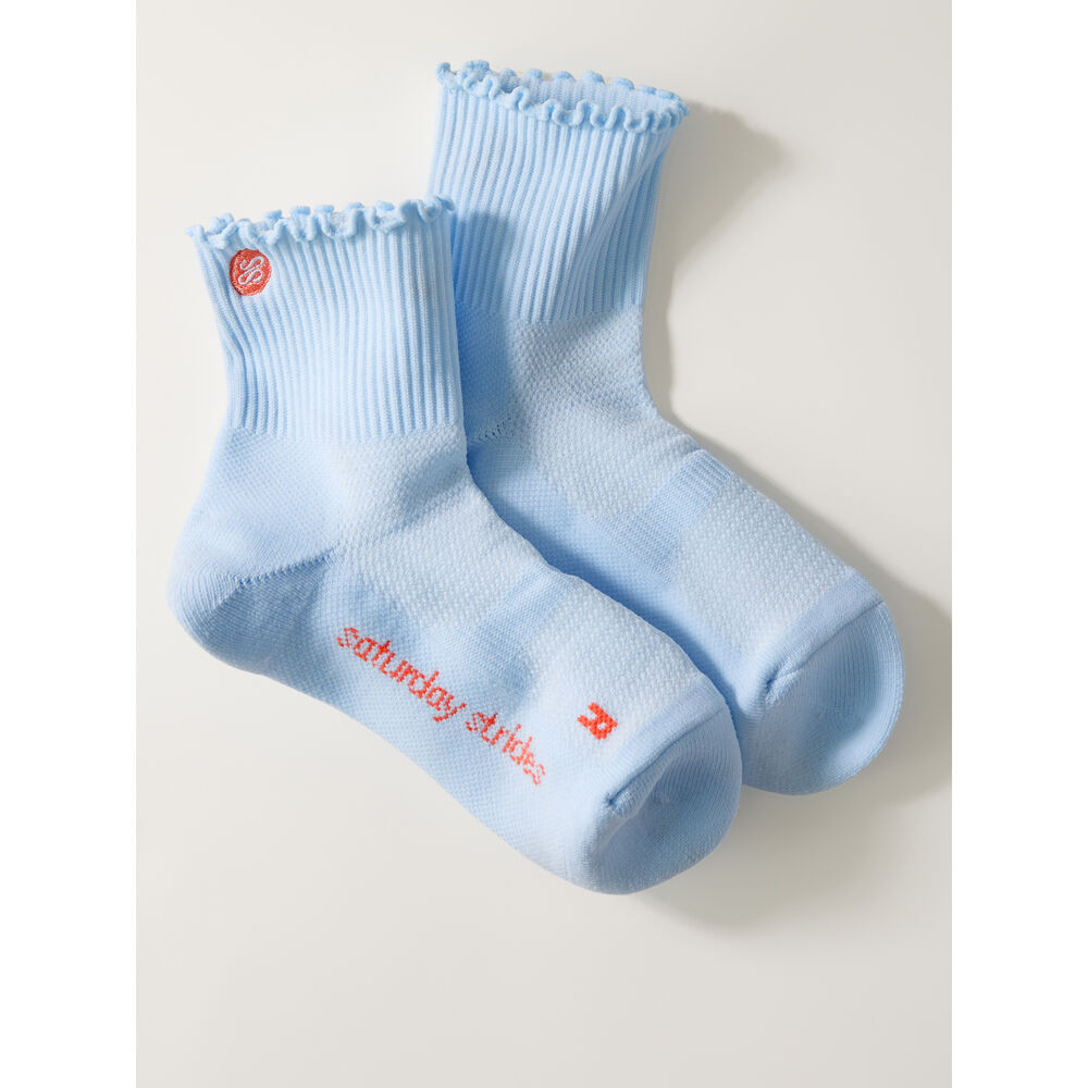 Saturday Strides Saturday Ruffle Run Socks Women's M | Title Nine